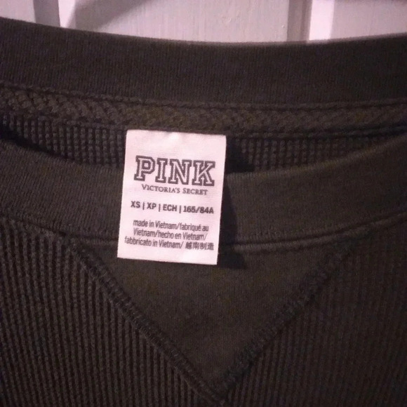 Vs pink waffle knit top X-small NWOT - Picture 7 of 8